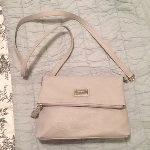 Light gray leather Nine West purse